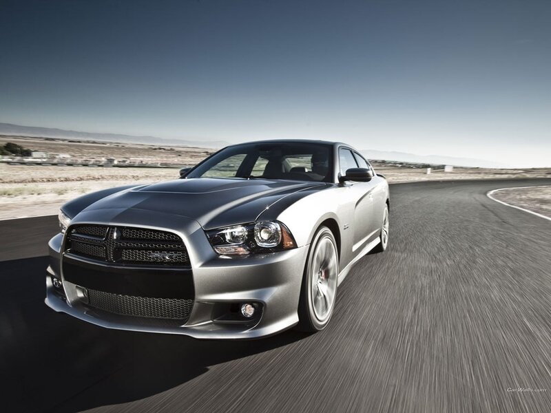 Silver Dodge Charger — Gray, Dynamic, Afternoon, Photograph, Car, Road, Desert