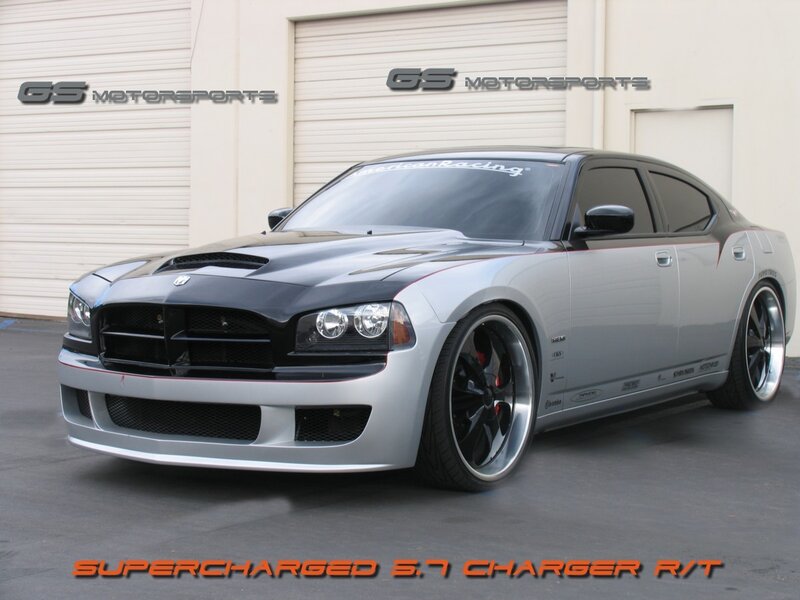 Silver Dodge Charger R/T
