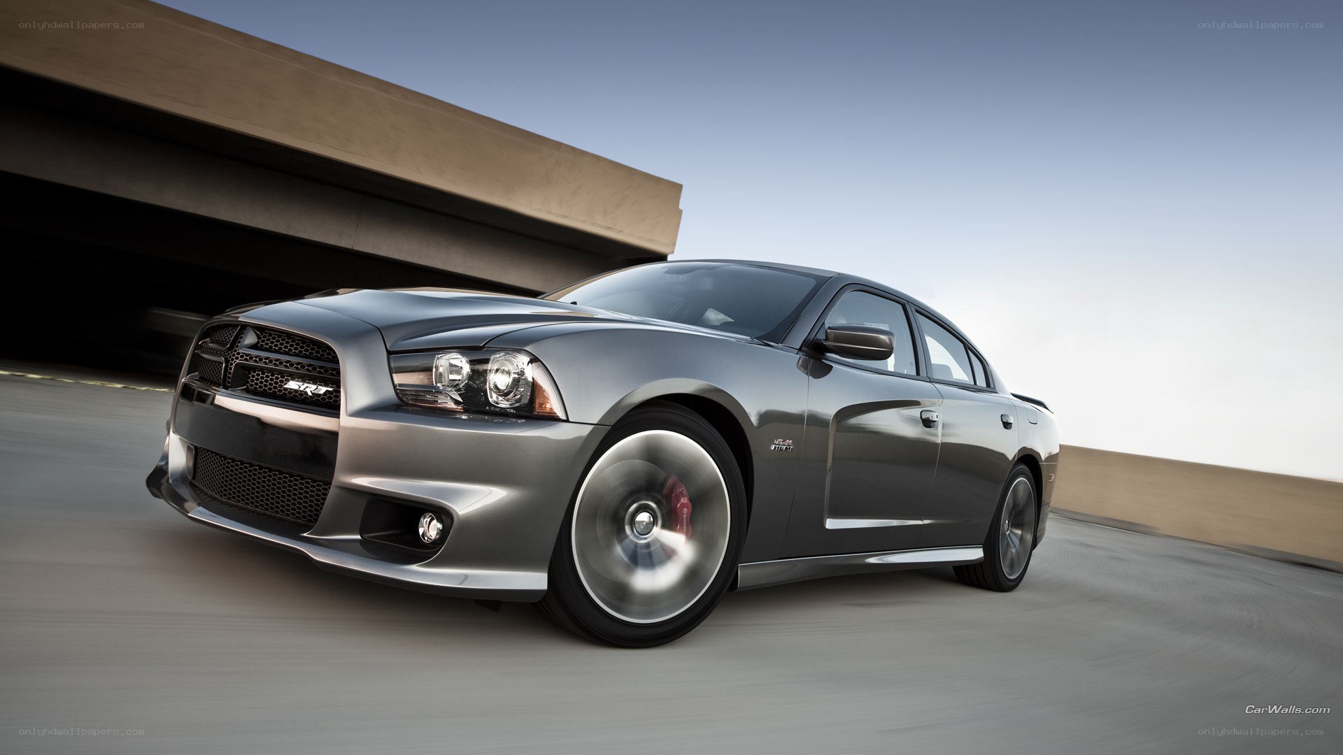 silver dodge charger srt8