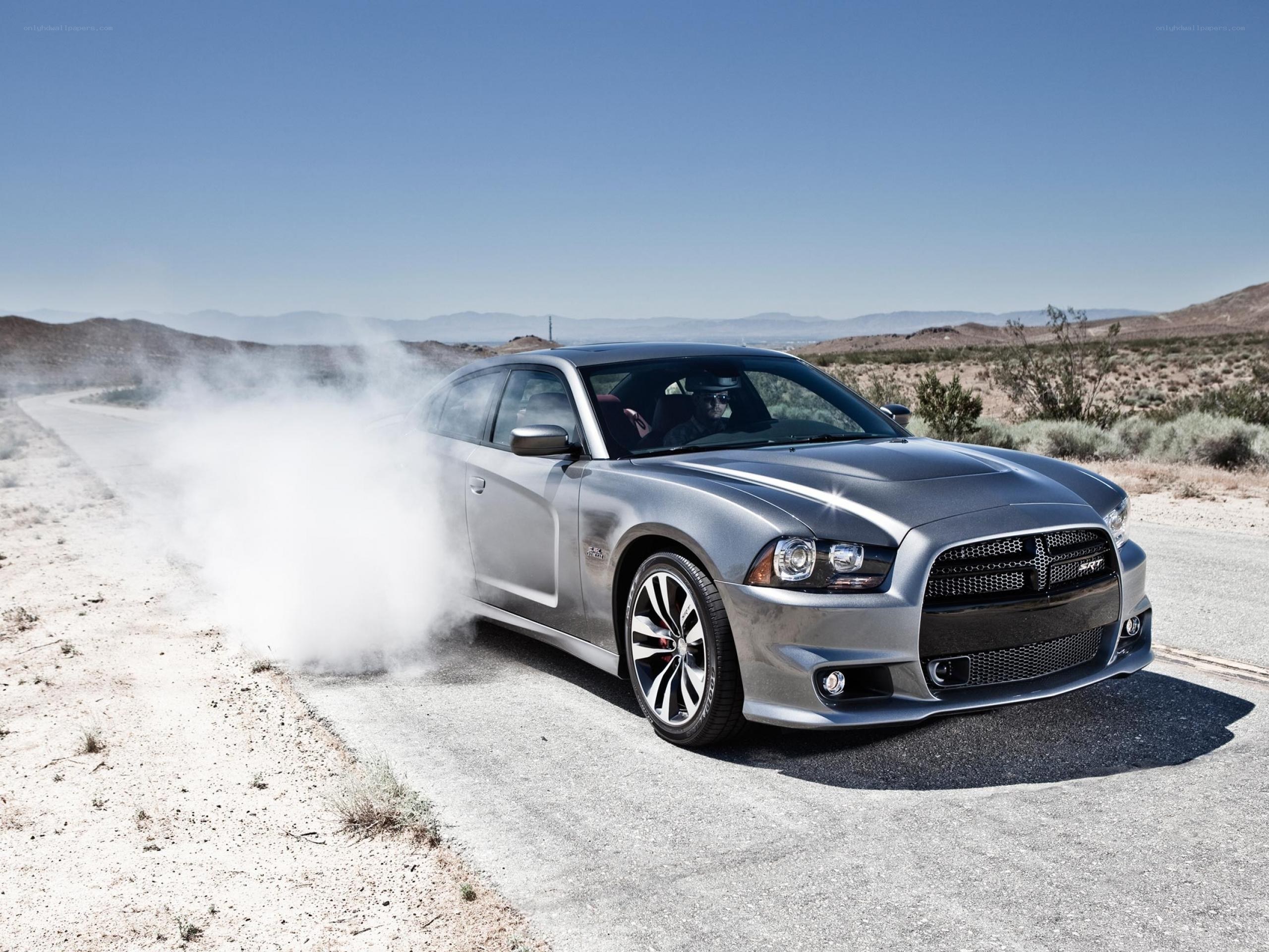 Silver Dodge Charger SRT8
