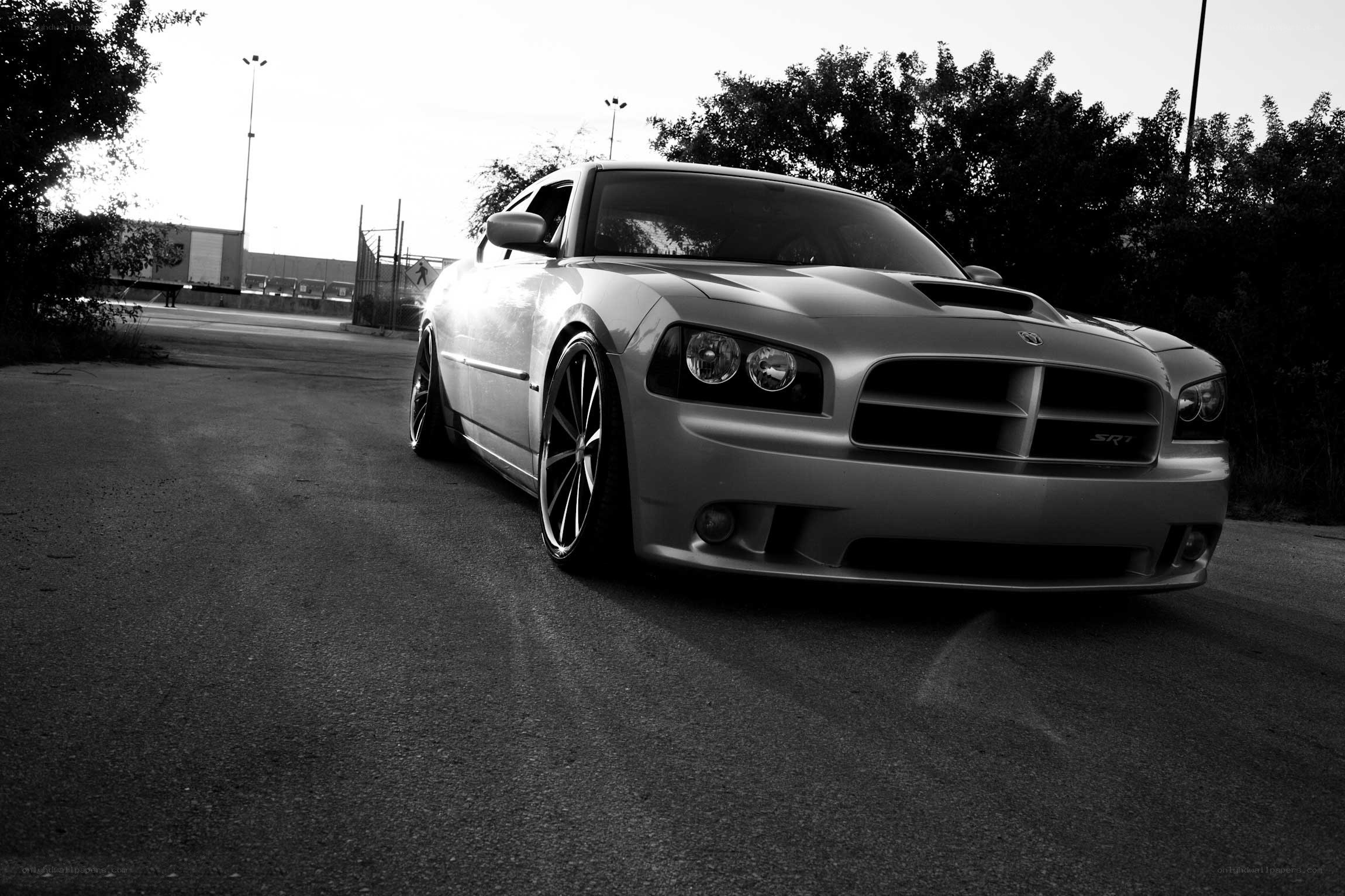 silver dodge charger srt8