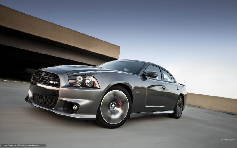 Silver Dodge Charger Srt8 — Gray, Dynamic