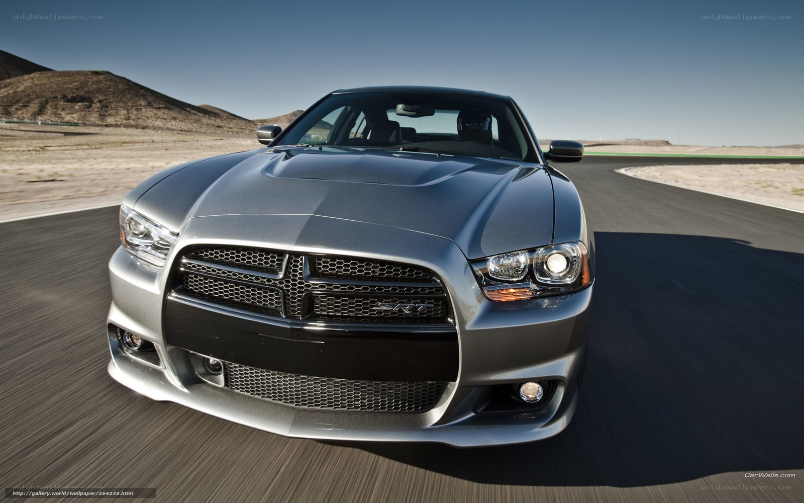 silver dodge charger srt8
