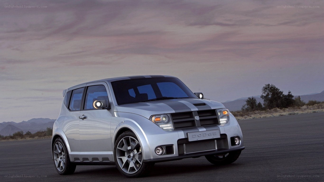Silver Dodge concept car
