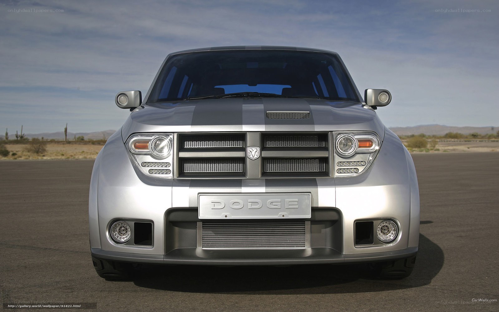 Silver Dodge Concept Car