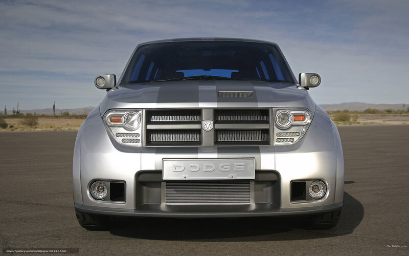 Silver Dodge Concept Car — Dramatic