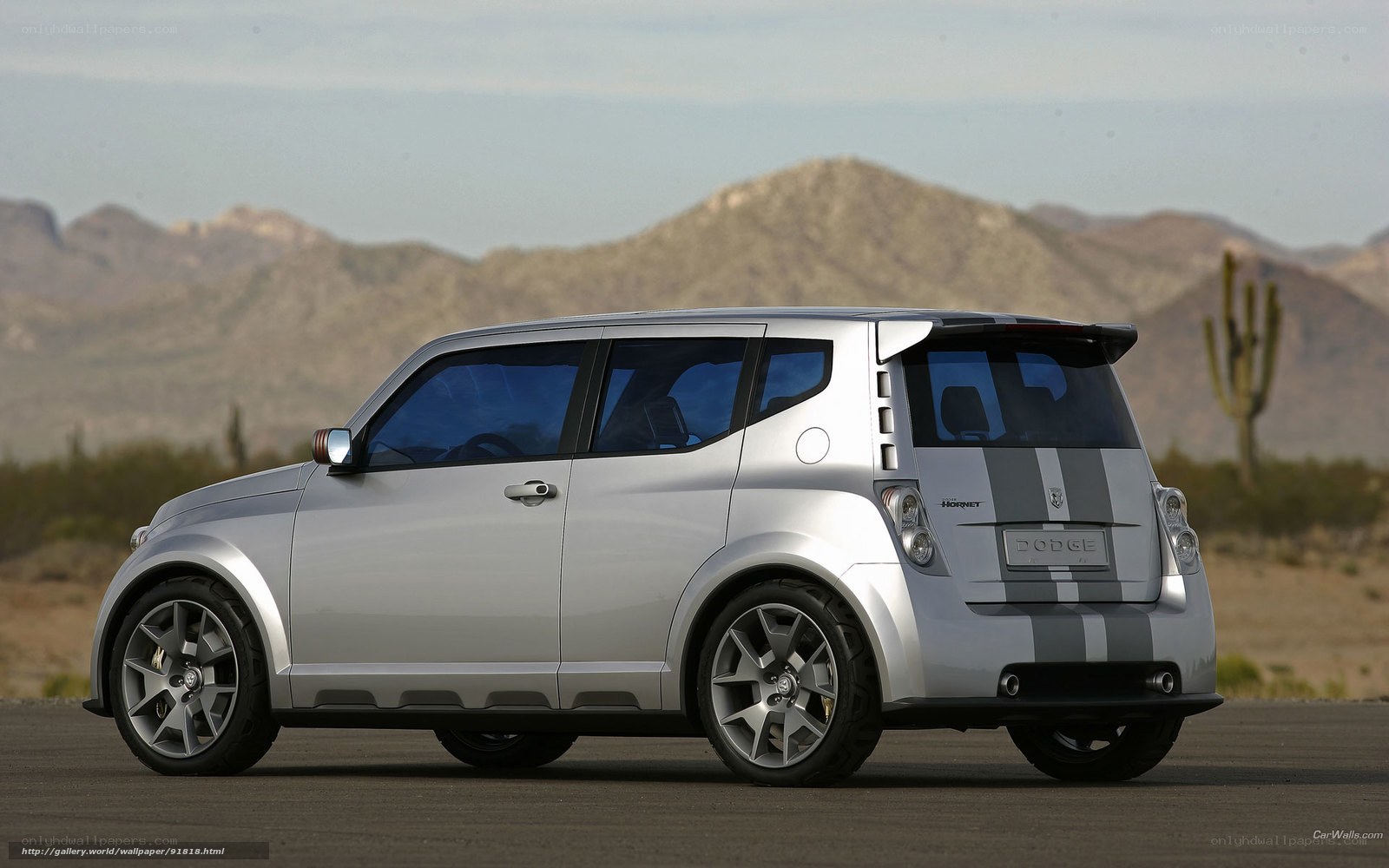 Silver Dodge Hornet concept car
