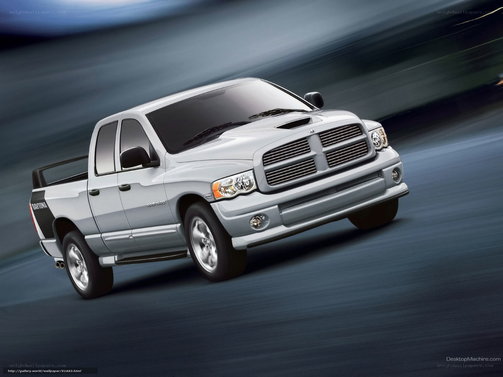silver dodge ram pickup truck