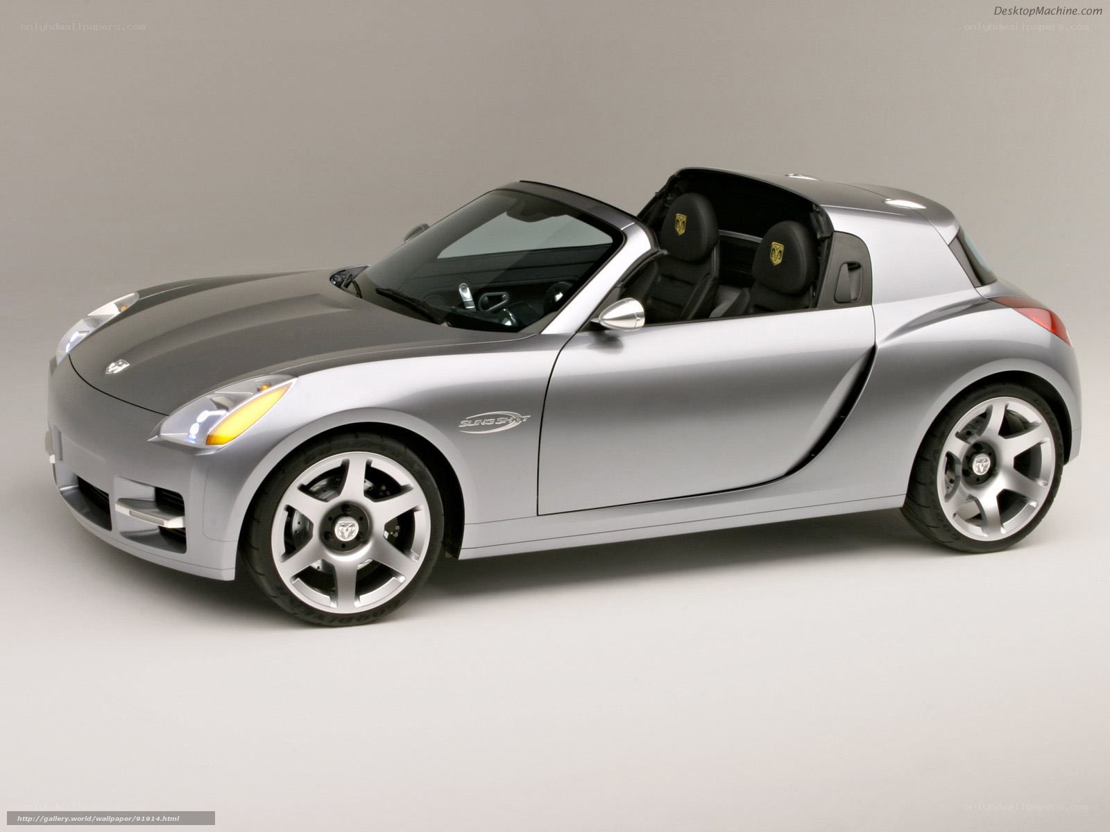 Silver Dodge Sling Shot concept car