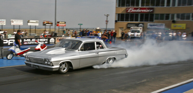 Silver Drag Car