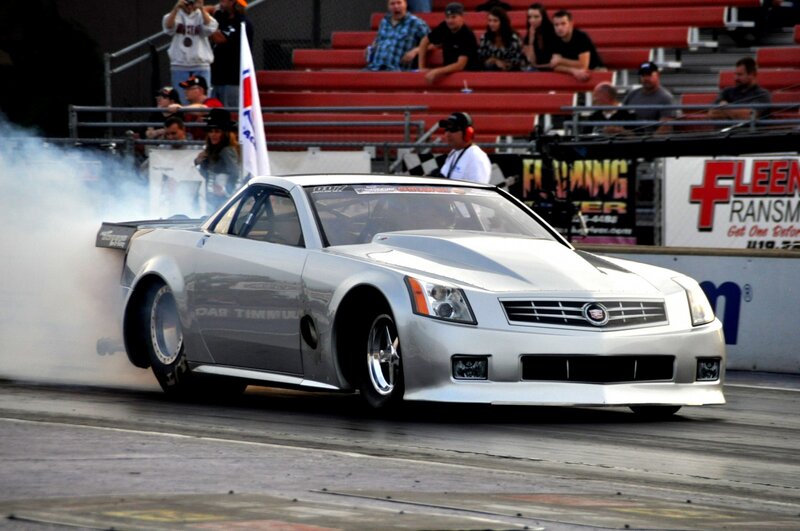 Silver Drag Racing Car — White