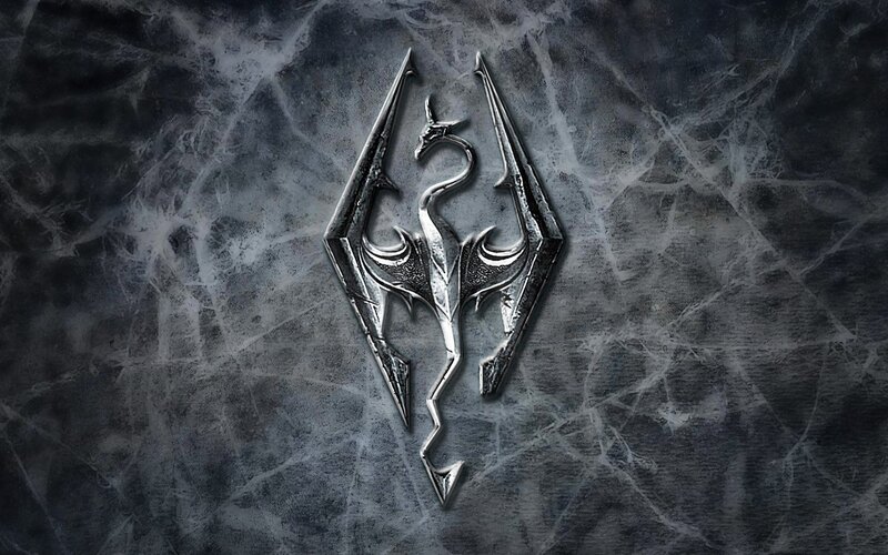 Silver Dragon Emblem — Gray, Dramatic, Digital Art