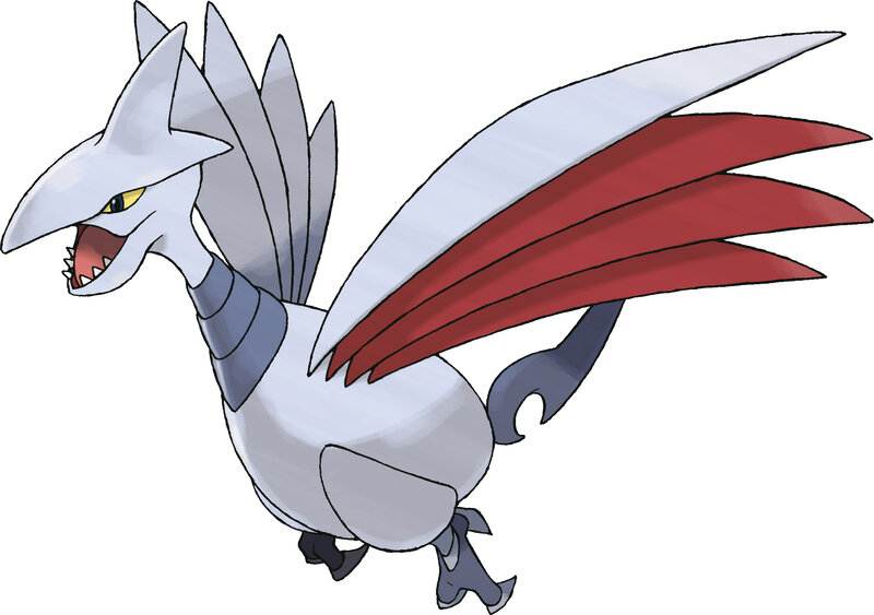 Silver dragon-like creature