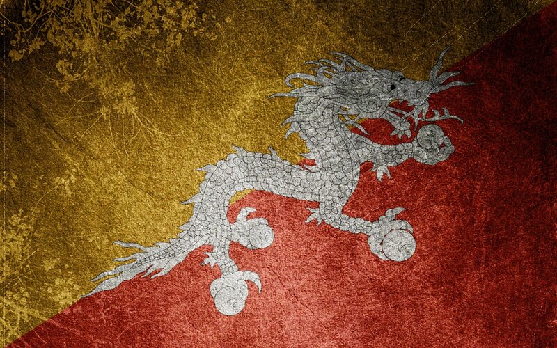 Silver Dragon on Flag