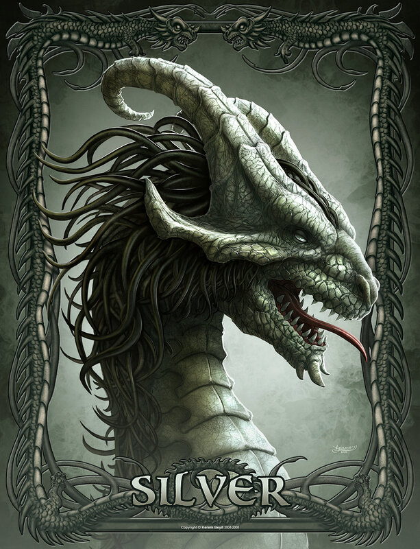 Silver Dragon Portrait