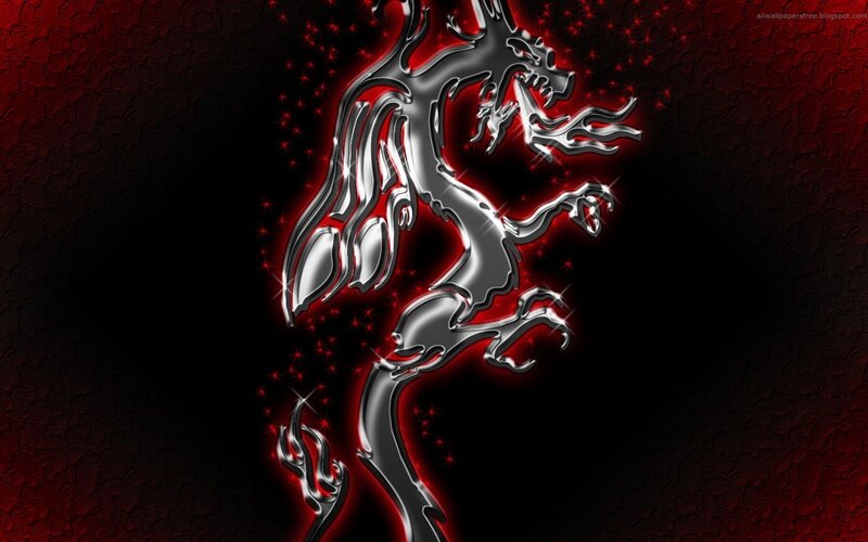 Silver Dragon Silhouette