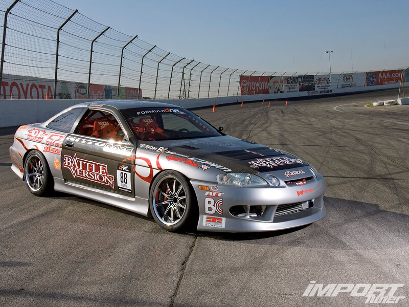 Silver Drift Car — Dynamic, Afternoon