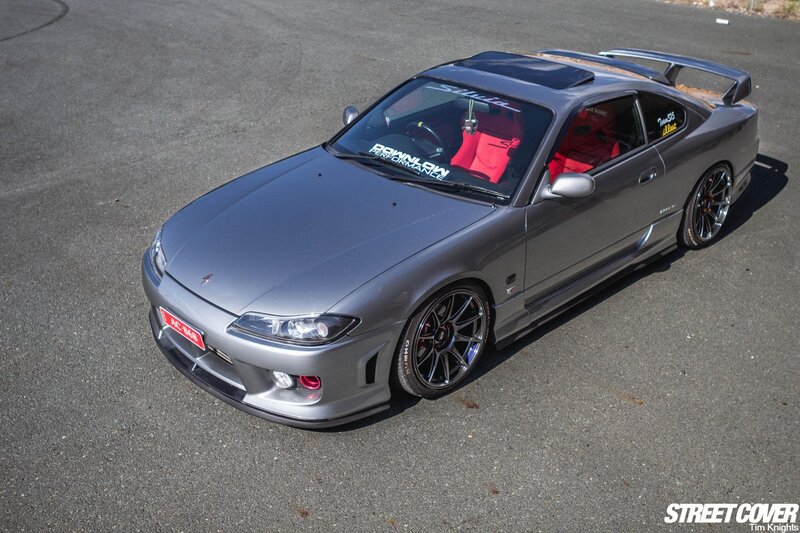 Silver Drift Car — Gray, Dynamic, Afternoon