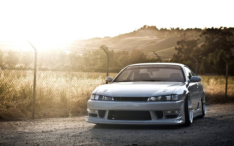Silver Drift Car — Gray, Serene