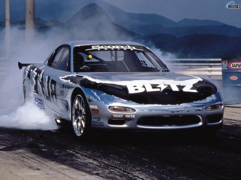 Silver Drift Car