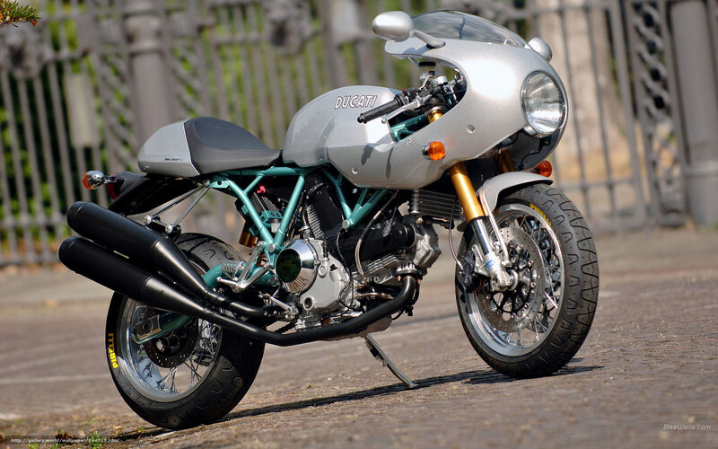 Silver Ducati Motorcycle — Calm