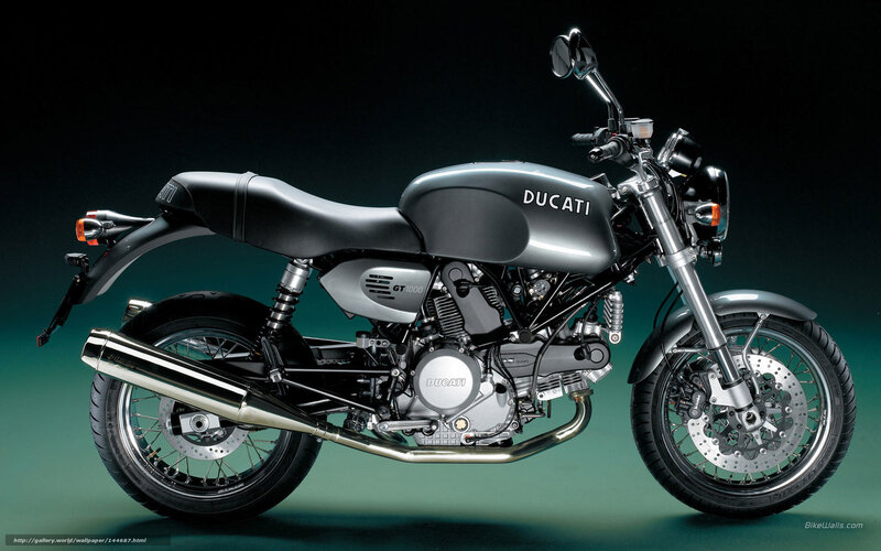 Silver Ducati Motorcycle — Gray, Dramatic