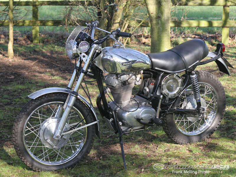 Silver Ducati Motorcycle — Serene, Afternoon, Photograph