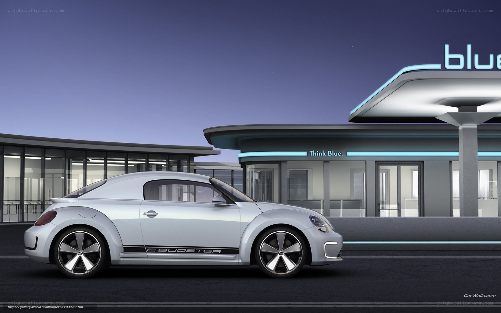 Silver e-Bugster at charging station