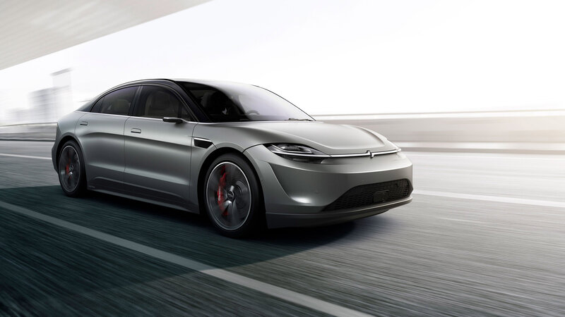 Silver Electric Car — Dynamic, 3d Render