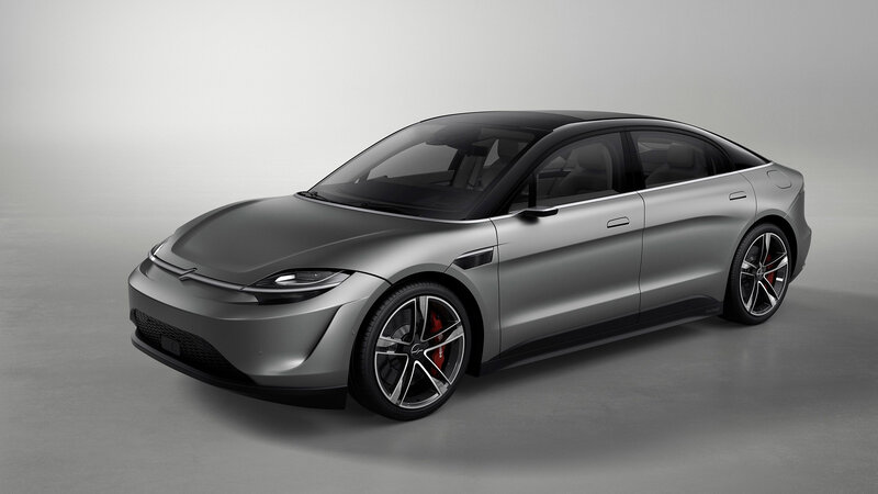 Silver Electric Car — Gray, Neutral