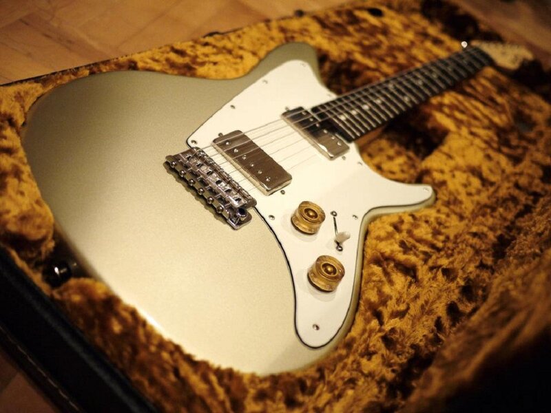 Silver Electric Guitar