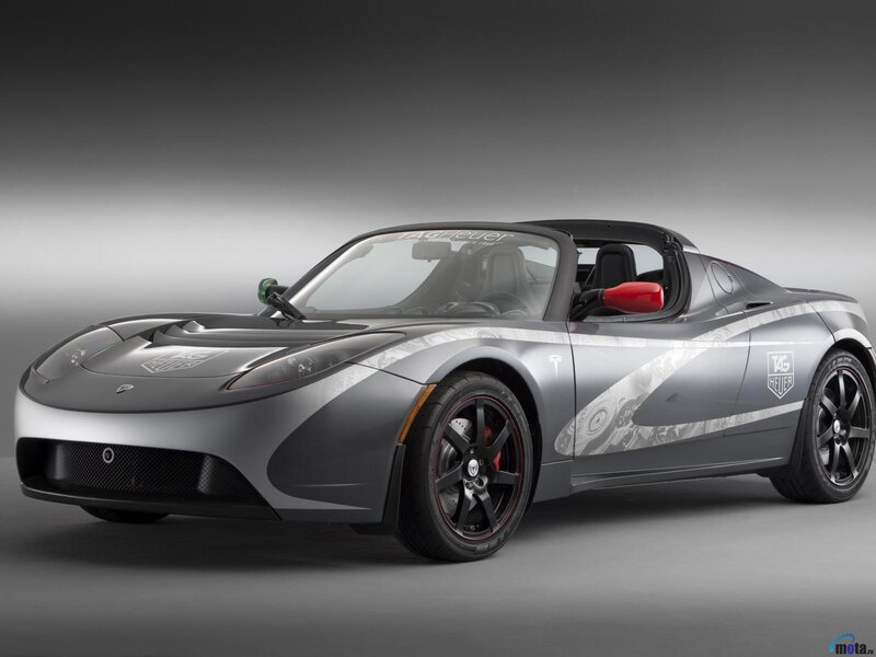 Silver Electric Roadster