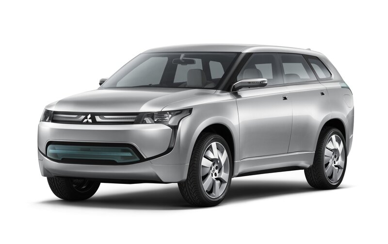 silver electric SUV concept