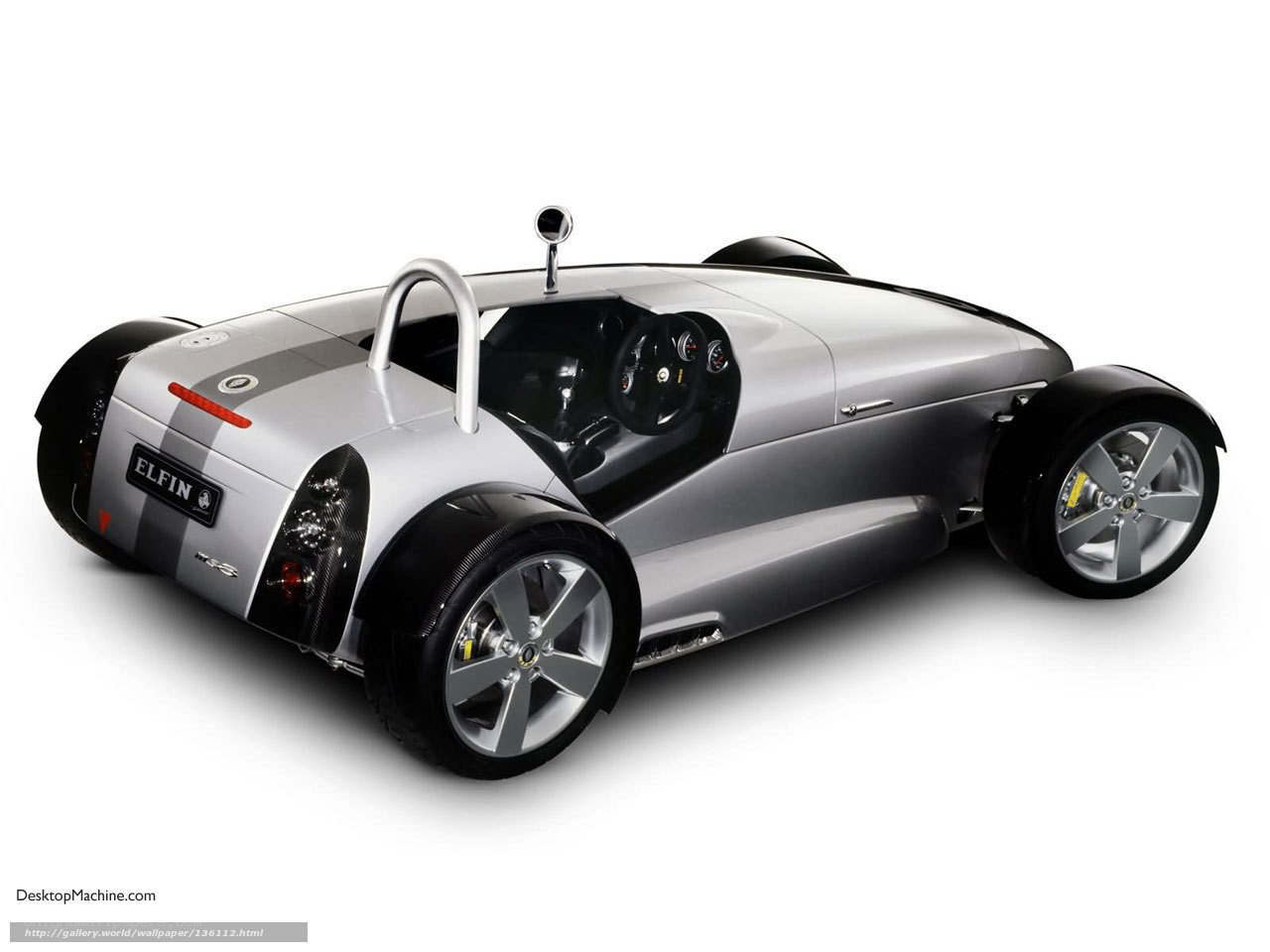 Silver Elfin sports car