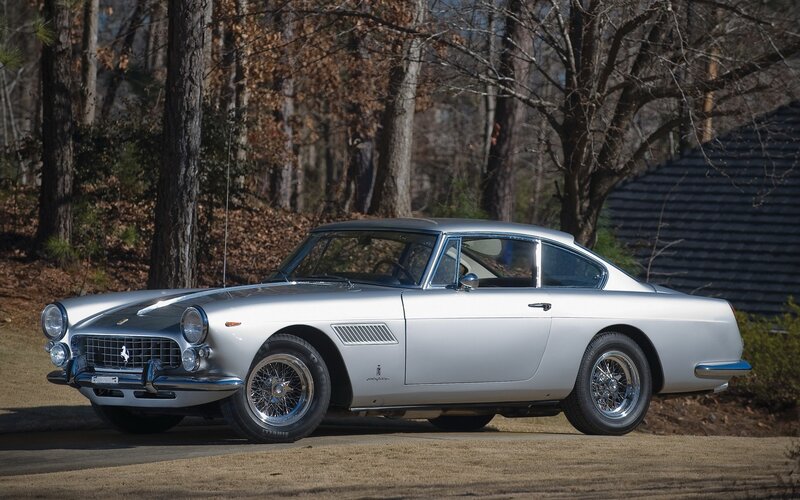 Silver Ferrari 250 GT Coupé