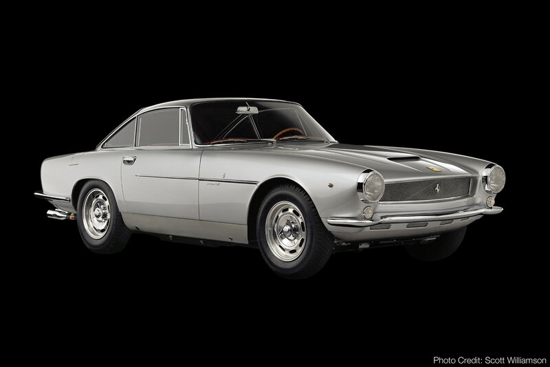 Silver Ferrari 250 GT Coupé