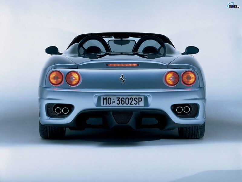 silver ferrari 360 spider