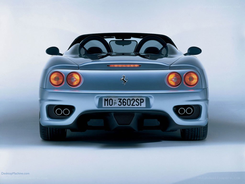silver ferrari 360 spider