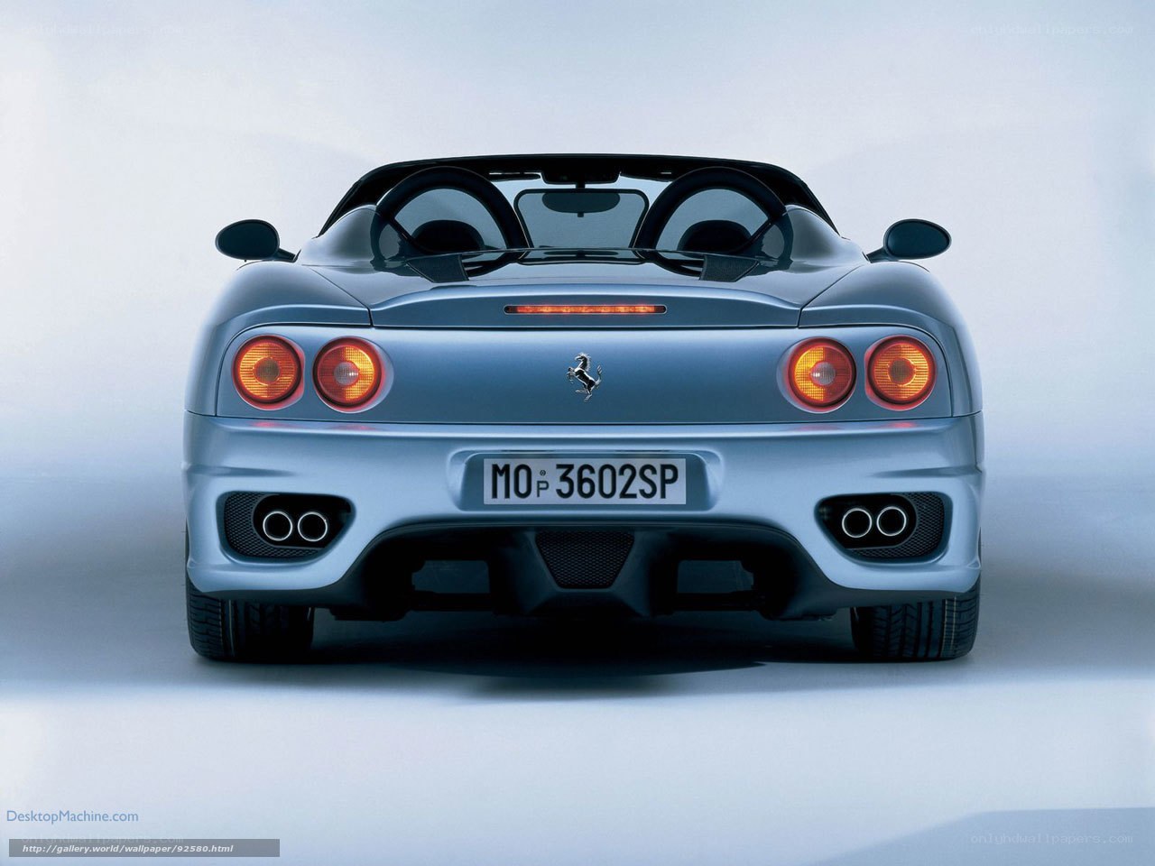 Silver Ferrari 360 Spider