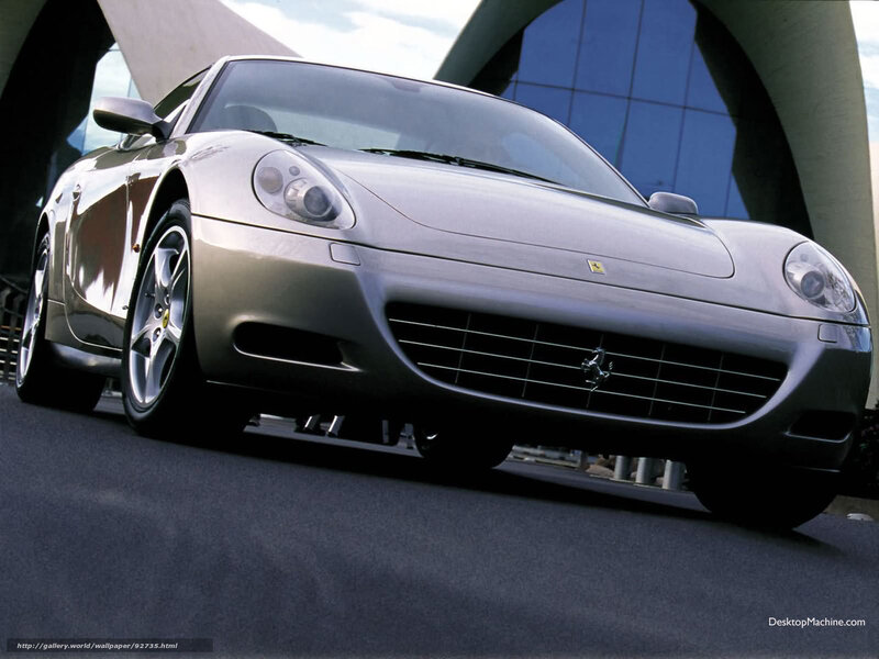 Silver Ferrari Car — Dramatic