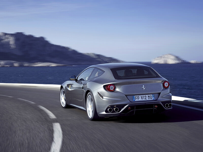Silver Ferrari Car — Gray, Dynamic