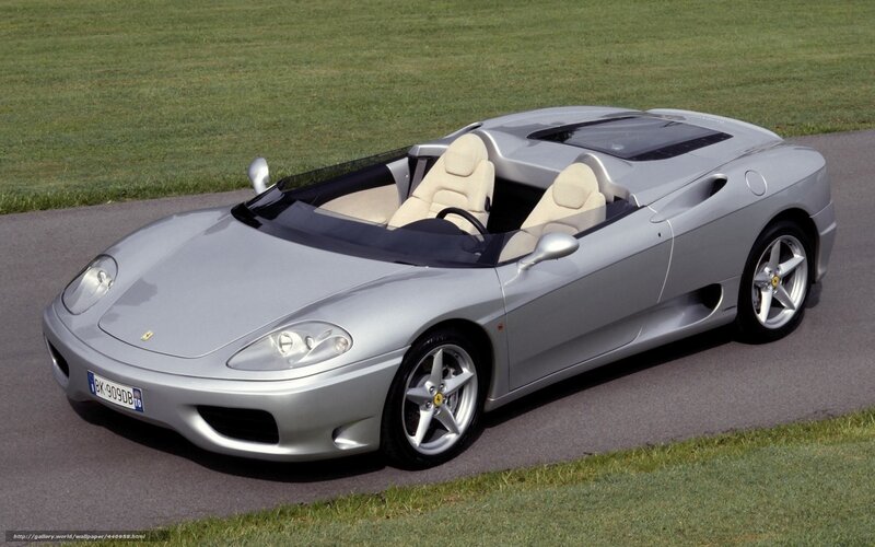 Silver Ferrari Convertible — Calm