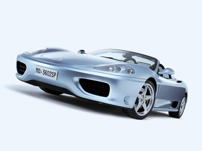 Silver Ferrari Convertible — Neutral