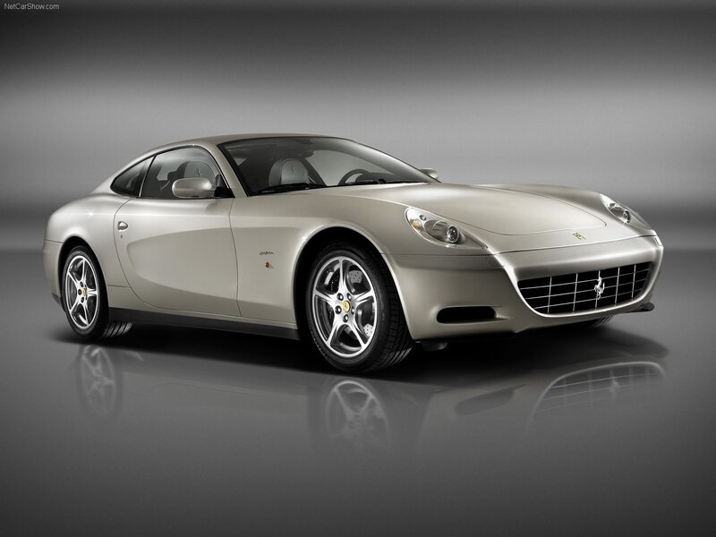 silver ferrari coupe