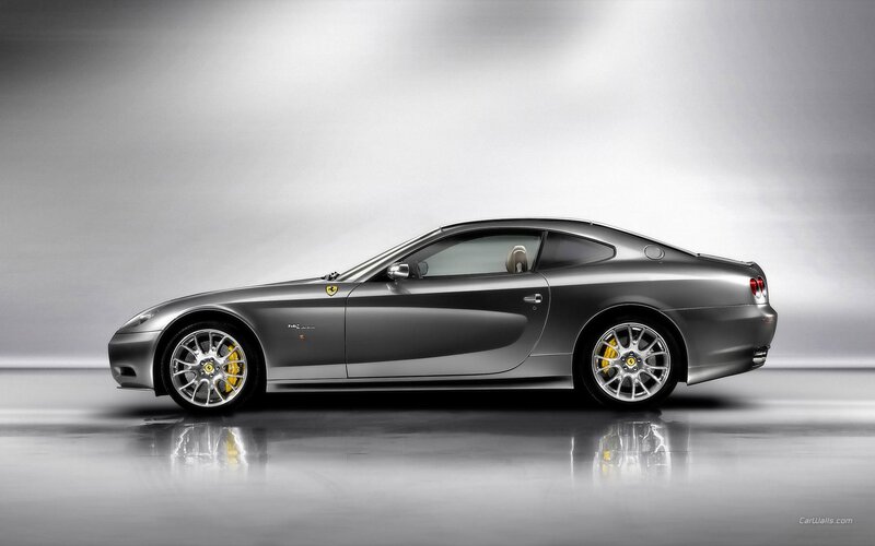 silver ferrari coupe