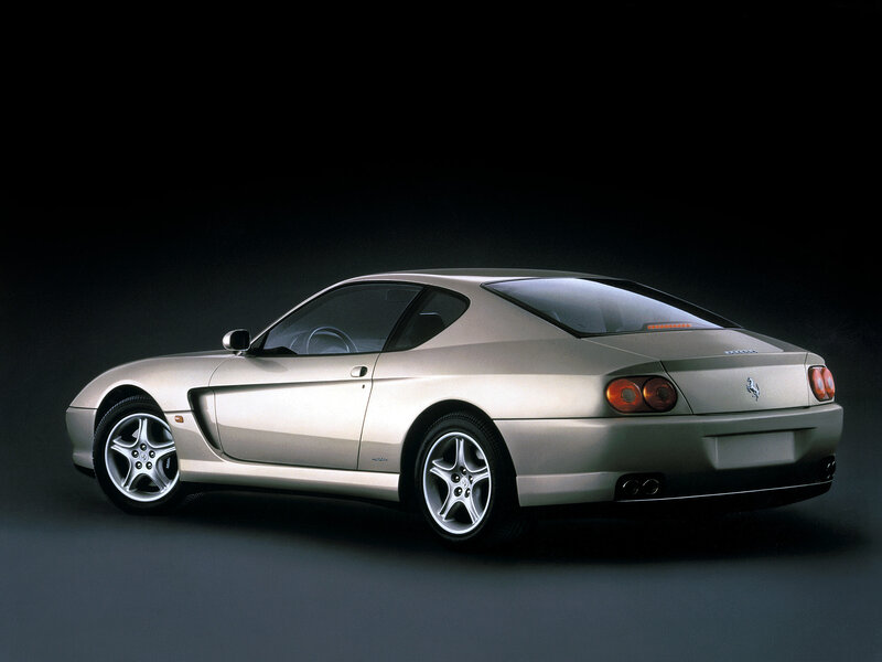 Silver Ferrari Coupe — Dramatic, Photograph