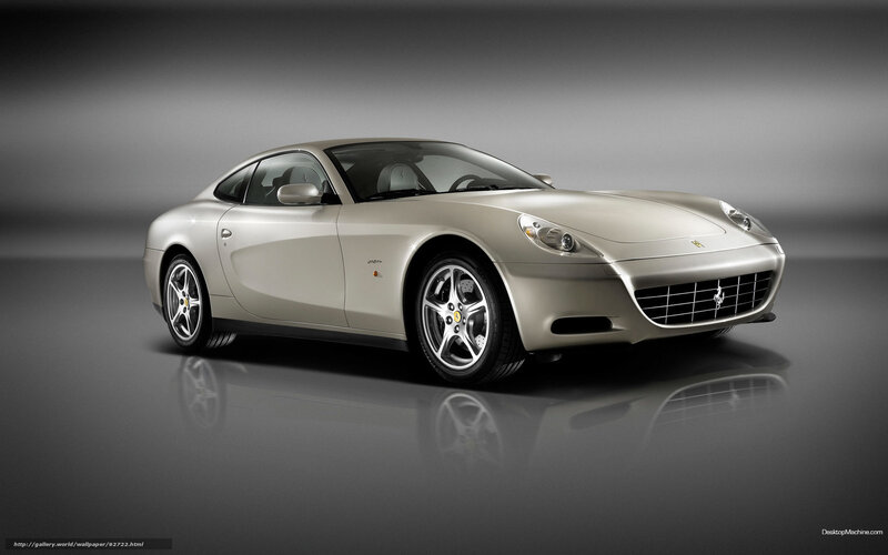Silver Ferrari Coupe — Dramatic