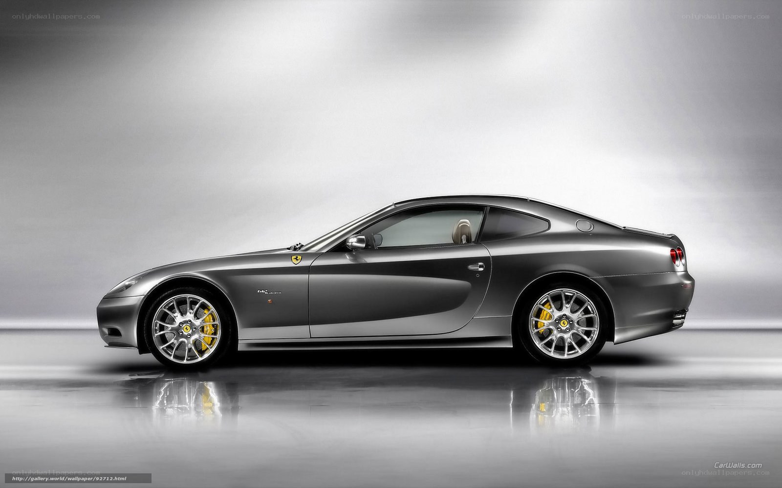 silver ferrari coupe