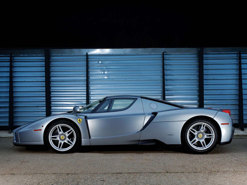 Silver Ferrari Enzo — Dramatic, Photograph