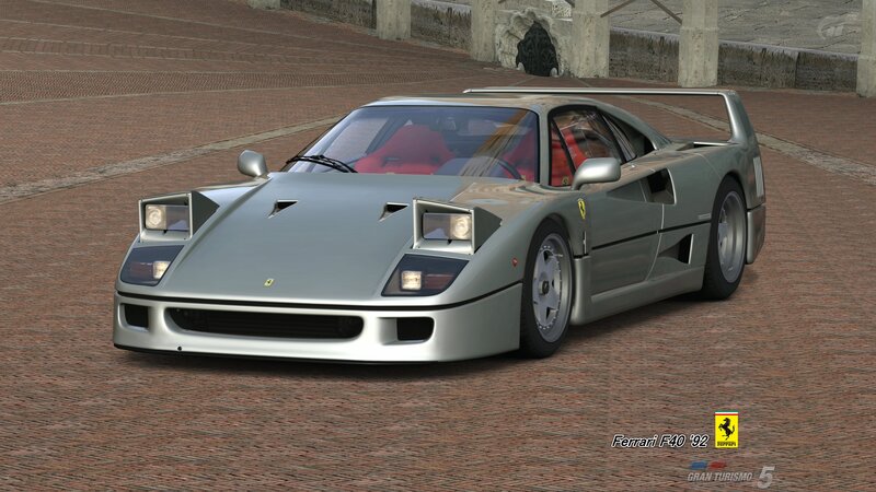 Silver Ferrari F40